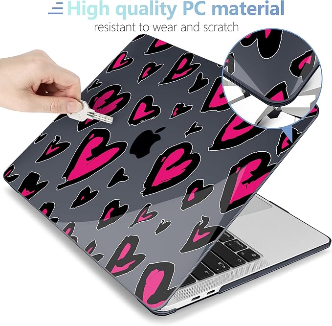 MEEgoodo Case for MacBook Pro 13 inch Case 2022 2021 2020 New A2338 M2/M1 A2251 - Image 3