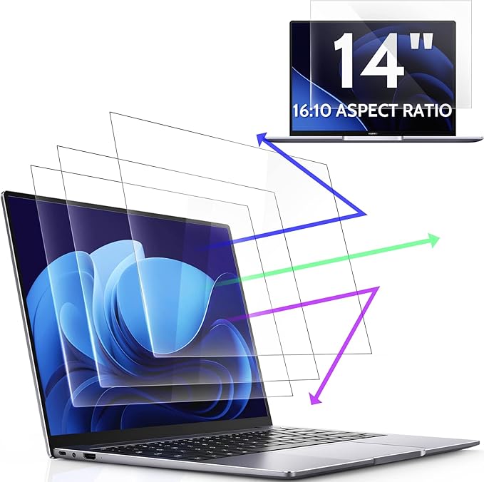 3 Pcs 14 Inch Anti Blue Light Screen Protector Compatible by peslv