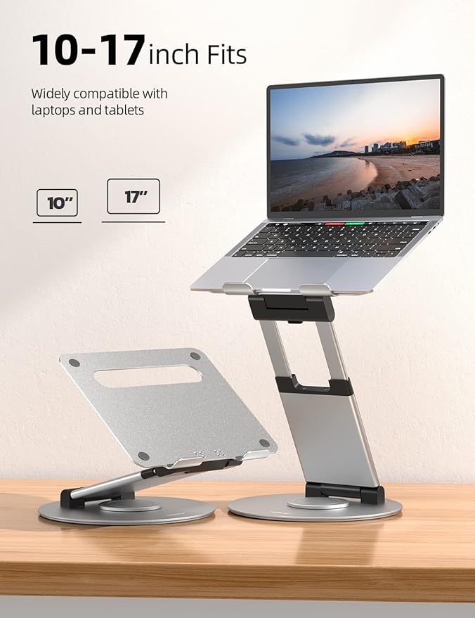 Nulaxy Telescopic 360 Rotating Laptop Stand - Image 6