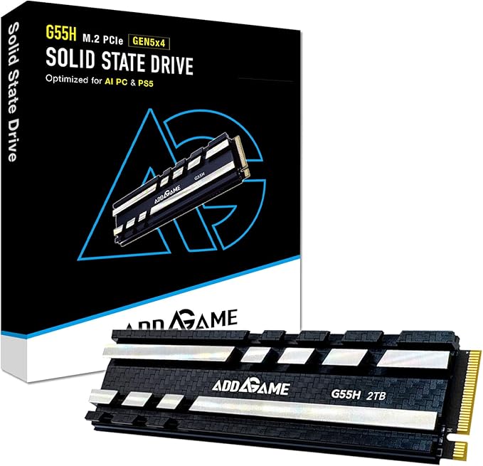 Addlink G55H 2TB PCIe 5.0 Gen5 NVMe M.2 SSD by AddlinkTechnologyCorp