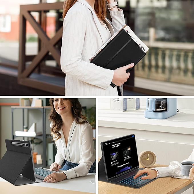 Keyboard Case for Samsung Galaxy Tab S10+ Plus / S9 FE+ Plus / S9+ Plus 12.4 - Image 7