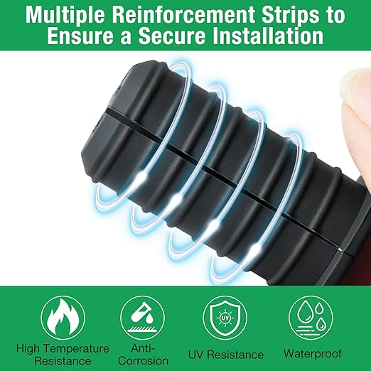 4pc Starlink Cable Grommet 3/4" Silicone Anti-Slip Waterproof Wall Hole Pass - Image 2