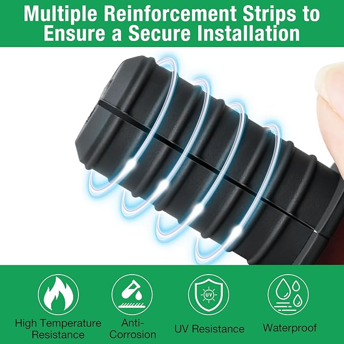 6pc Starlink Cable Grommet 3/4" Silicone Anti-Slip Waterproof Wall Hole Pass - Image 2