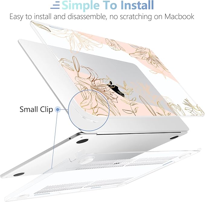 MEEgoodo Case for MacBook Air M4/M3/M2 13.6 inch 2025 2024 2022, Fit Model - Image 5