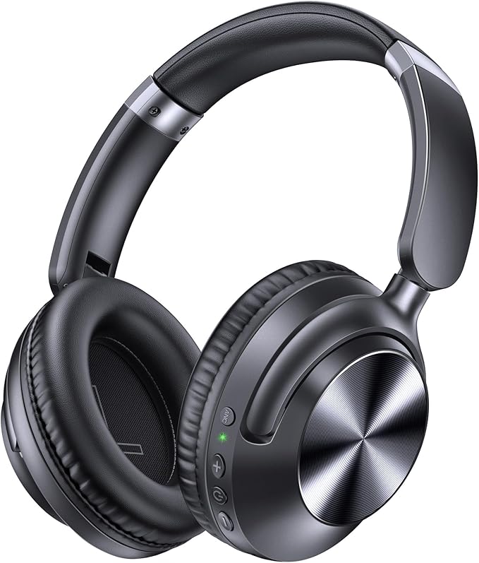 TAGRY Hybrid Active Noise Cancelling Headphones 100H Playtime Wireless Over Ear by TAGRY