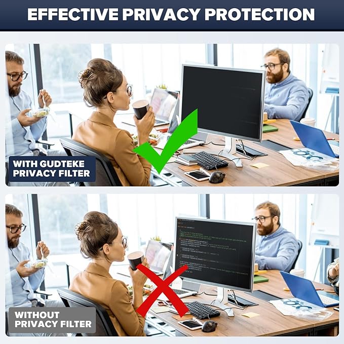 Upgraded HD Computer Privacy Screen 24 inch, Monitor Privacy Screen - Image 6