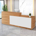 Reception Desk with Counter Modern Checkout Counter with Lockable Drawer by Unknown