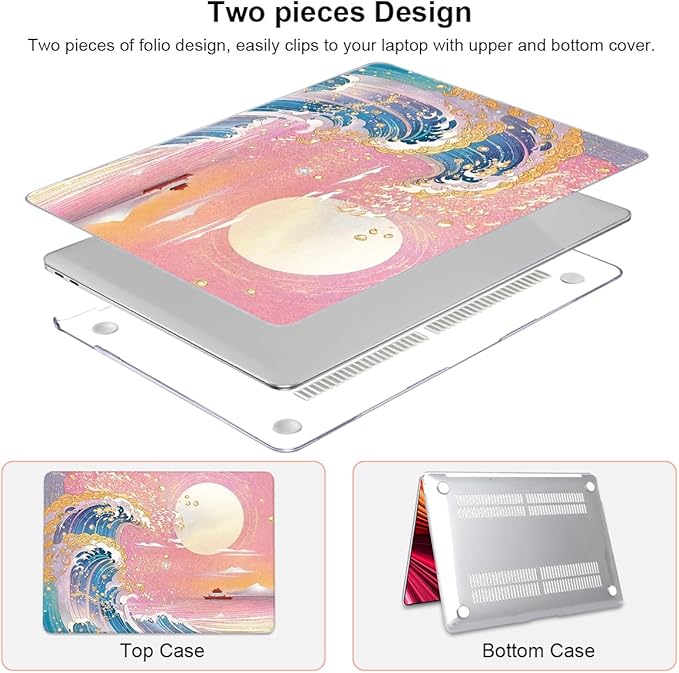 Compatible with 2018 2019 2020 2021 MacBook Air 13 inch Case M1 A2337 A2179 - Image 4