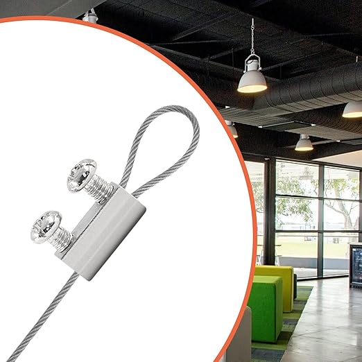 Biaungdo 12 Pcs Stainless Steel Wire Rope Cable Clamp, Adjustable New Upgrade - Image 5