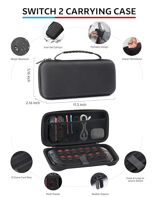Switch 2 Accessories Bundle for Nintendo 17-in-1: 2 Pro Controllers, Dockable - Image 4
