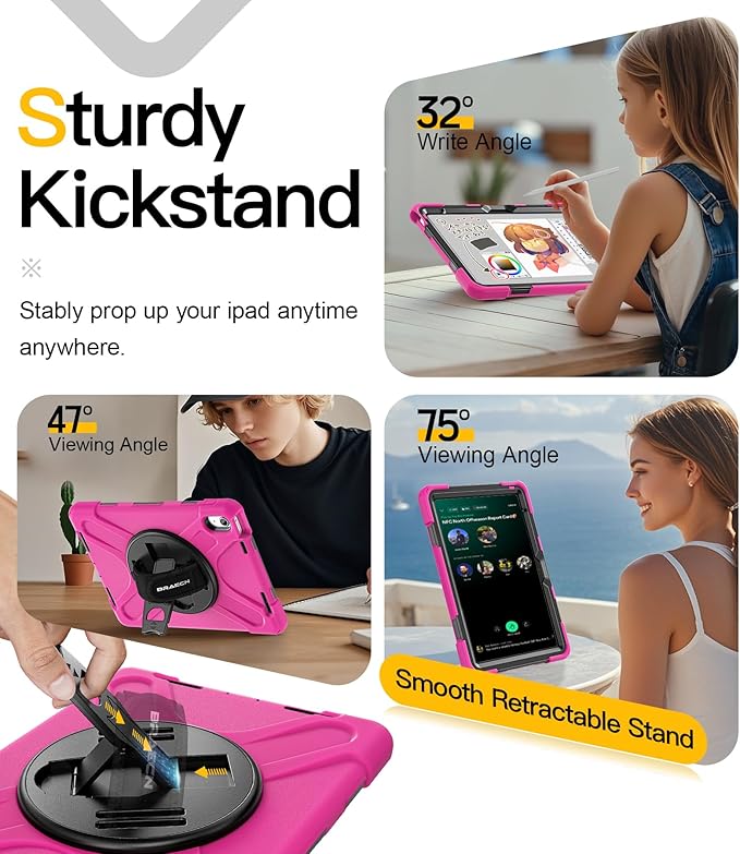 BRAECN for iPad 11th/10th Generation case 11/10.9 inch 2025/2022 Heavy Duty - Image 5