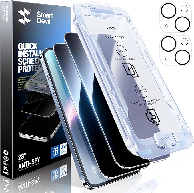 SMARTDEVIL 2+2Pack Privacy Screen Protector by SmartDevil