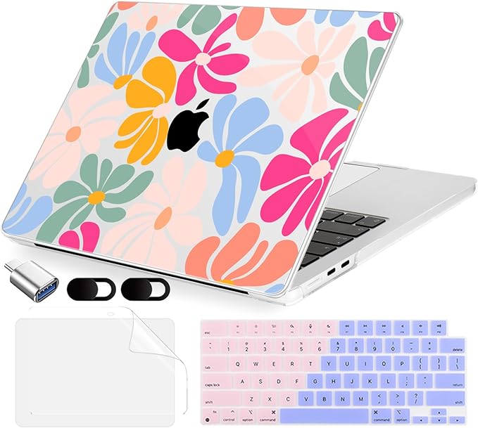 Compatible with MacBook Air 13.6 inch Case, M4 A3240/M3 A3113/M2 A2681 by MecBevia