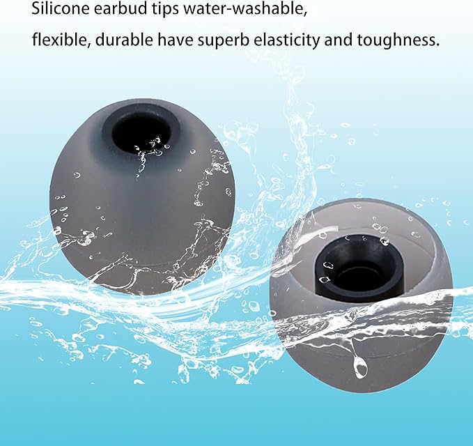 Earbud Replacement Tips Silicone Earbud Tips Eartips Fit Most in-Ear Earbuds - Image 5