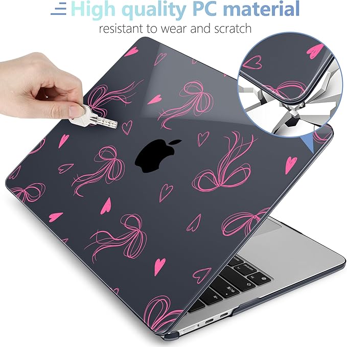 MEEgoodo Case for MacBook Air M4/M3/M2 13.6 inch 2025 2024 2022, Fit Model - Image 4
