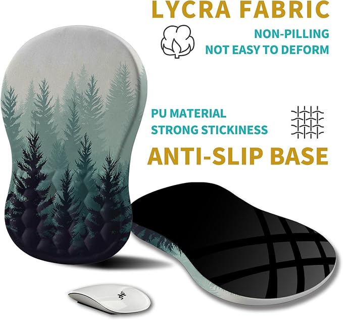 Hokafenle Ergonomic Mouse Pad Wrist Support, Wrist Rest Mousepad - Image 5