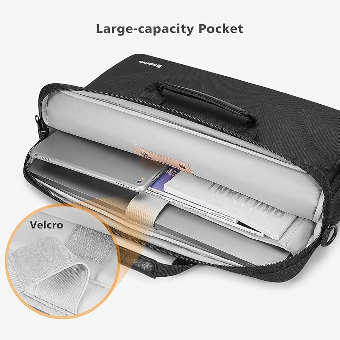 NIDOO 13 Inch Laptop Briefcase Shoulder Bag Sleeve - Image 2
