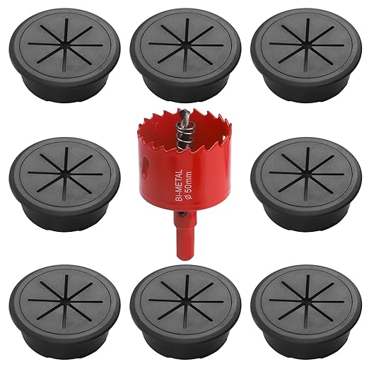 Desk Grommet 2 Inch 8Pcs Grommets Desk Hole Cover by Unknown
