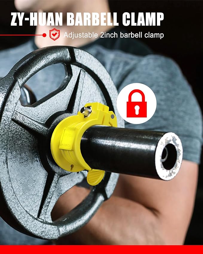 Olympic Barbell Clamps 2 inch Adjustable Barbell Clips Quick Release Pair of - Image 2
