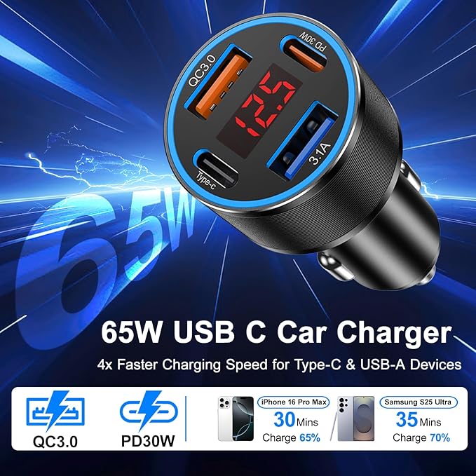 USB C Car Charger, Galaxy S25 - Image 2