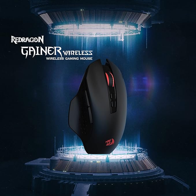 Redragon M656 Gainer Wireless Gaming Mouse, 4000 DPI 2.4Ghz Wireless Mouse w/ 5 - Image 2