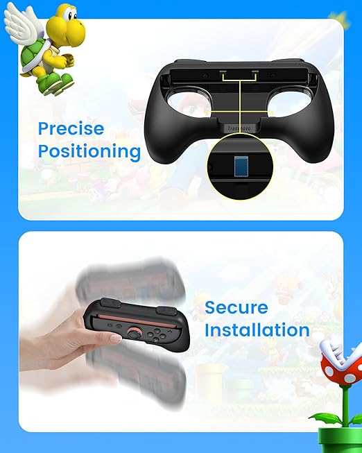 TRANSNOVO Hand Grips for Switch 2，Wear-Resistant Switch Accessories Controller - Image 6