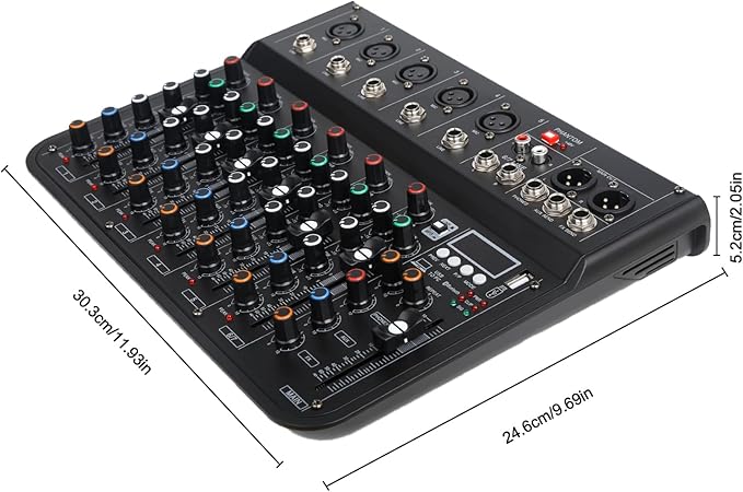 7 Channel mixer, DJ Mixer Board - Image 3