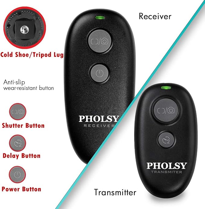 PHOLSY Wireless Shutter Camera Remote Release Control - Image 7