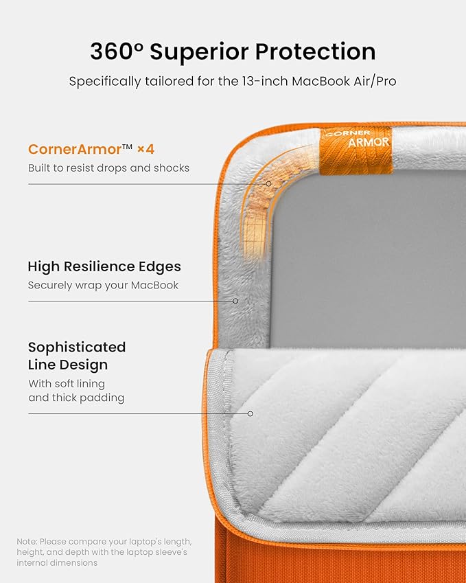 tomtoc 360° Protective Laptop Sleeve - Image 4