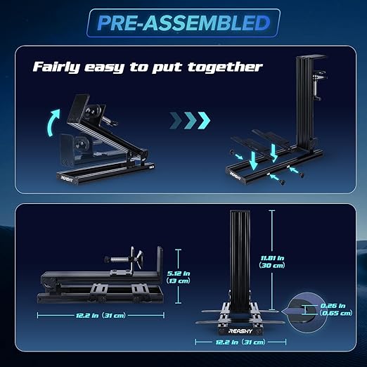 Reashy Hotas Mount, Joystick Mount, Aluminum Flight Stick Desk Mount - Image 5