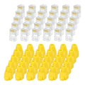 MECCANIXITY 30pcs Cat6 RJ45 Pass Through Connectors, RJ45 Connector 8P8C Gold by MECCANIXITY