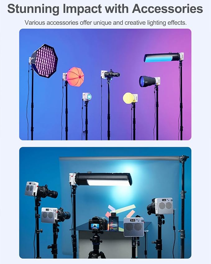 Godox ML100R 110W RGB Portable LED Video Light, 1800K-10000K, Full HSI & CCT - Image 3