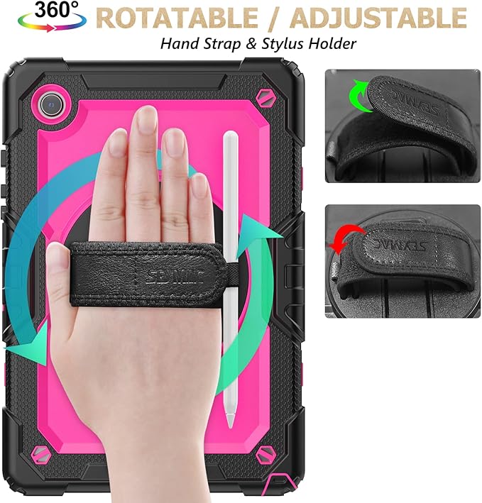 SEYMAC stock Case for Samsung Galaxy Tab A8 10.5'', Full-Body Drop Protection - Image 4