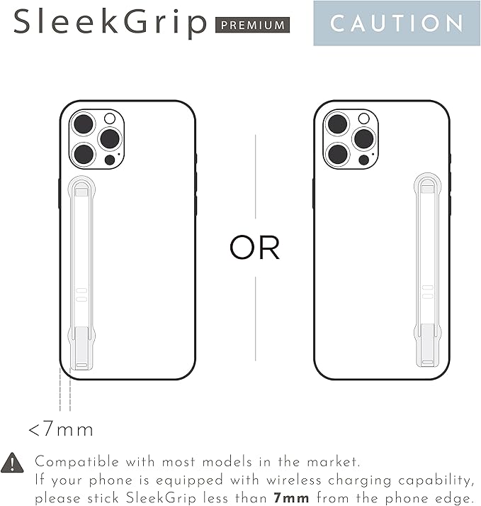 SleekGrip Premium, Swappable Phone Stand & Grip- Ultra Thin Convertible Grip - Image 8