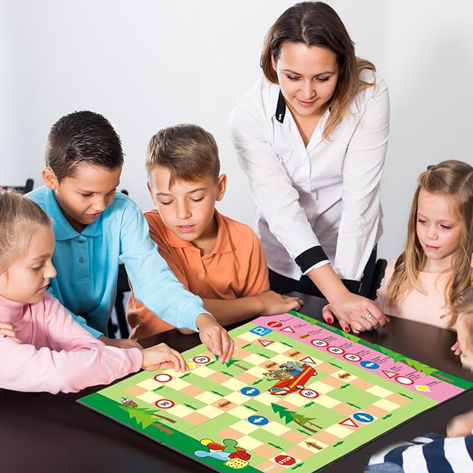 Zhanmai 4 Pcs Folding Blank Game Board, Blank Quad Fold Dry Erase Battle - Image 6