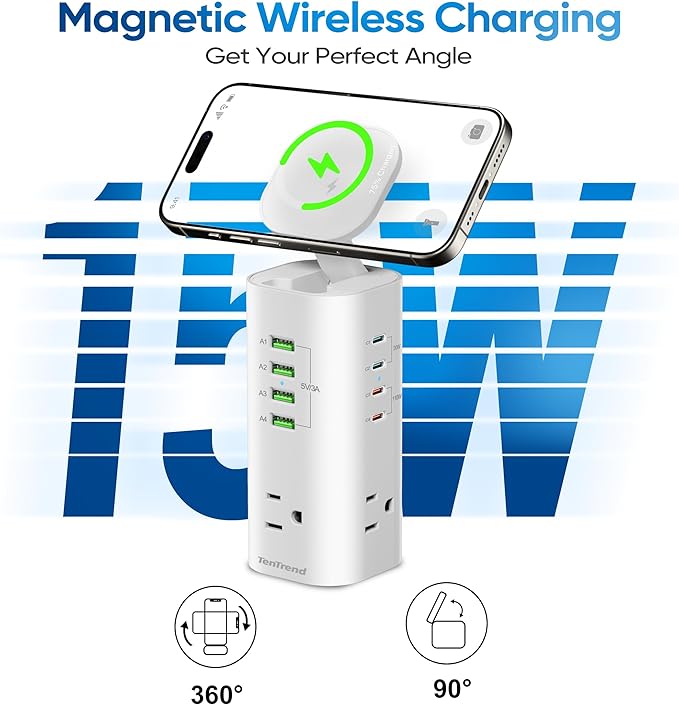 Tower Power Strip Surge Protector - Image 3