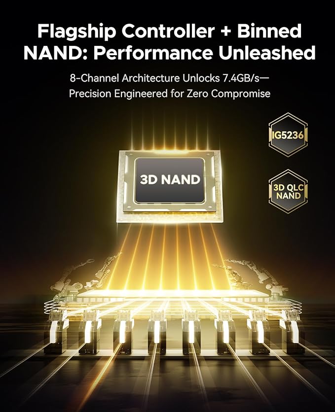 ORICO OG7000 2TB PCIe Gen4 NVMe SSD, 8-Channel Controller, Graphene Thermal - Image 2