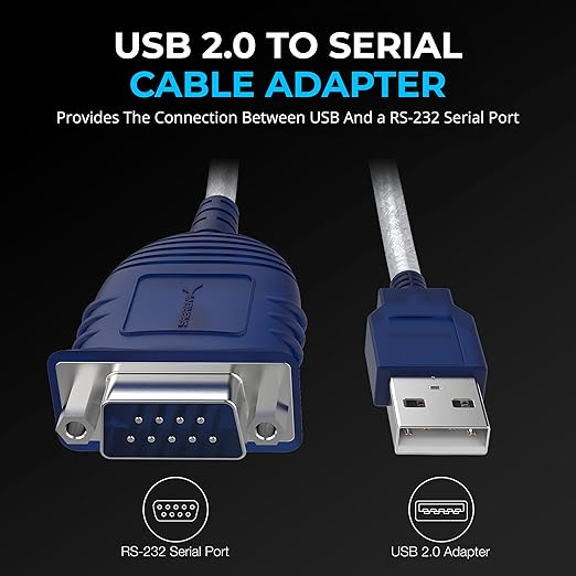 SABRENT USB 2.0 to Serial DB 9 RS 232 Converter Cable, Prolific Chipset - Image 2