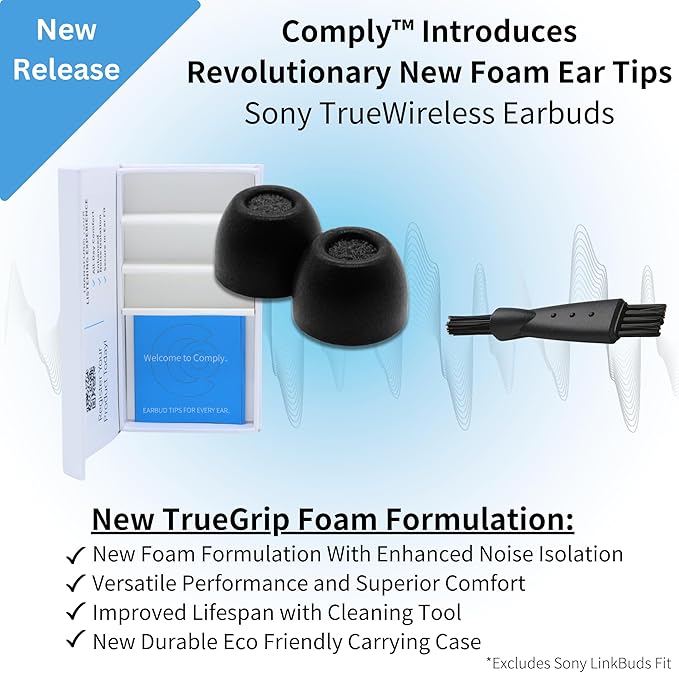 Comply TrueGrip | Premium Memory Foam Replacement Earbud Tips - Image 3