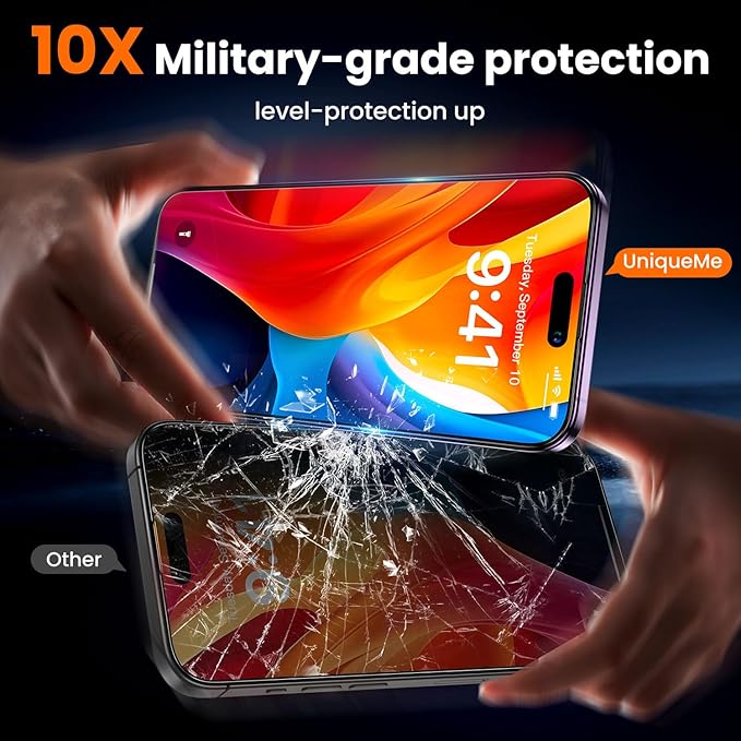 UniqueMe for iPhone 14 Pro Privacy Screen Protector - Image 4