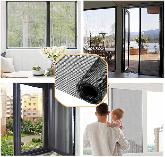 36inch*100ft Window Screens Roll, Replacement Repair Screens Mesh, Cuttable - Image 3