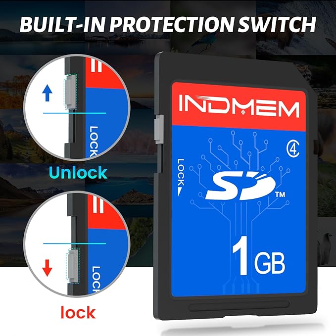 INDMEM SD Card 1GB, 10 Packs Class 4 1GB Flash Memory Card MLC Standard Secure - Image 3