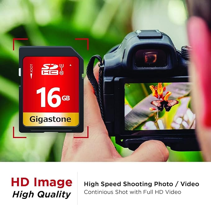 GIGASTONE 16GB SD Card 20-Pack UHS-I U1 Class 10 SDHC Memory Card High Speed - Image 4