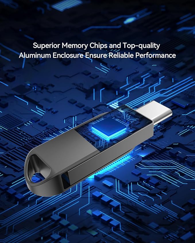 128GB USB C Flash Drive, Dual Drive USB 3.0 and Type C Thumb Drive Up to - Image 5