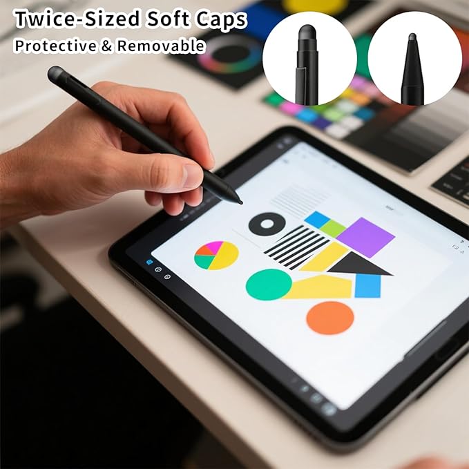 30PCS Rubber Tips for Stylus Pens, 2 Size 0.2'' & 0.28'' Replacement Nibs for - Image 5