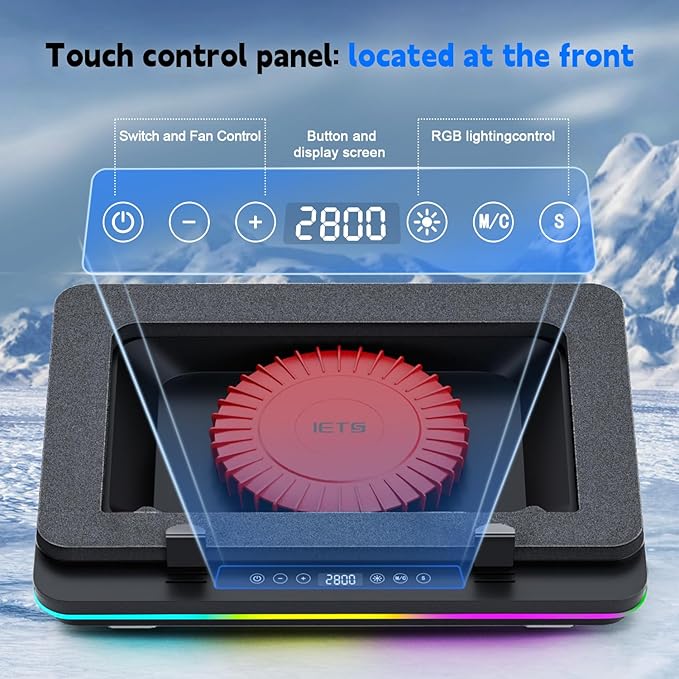 GT600 RGB Laptop Cooling Pad Equipped - Image 7