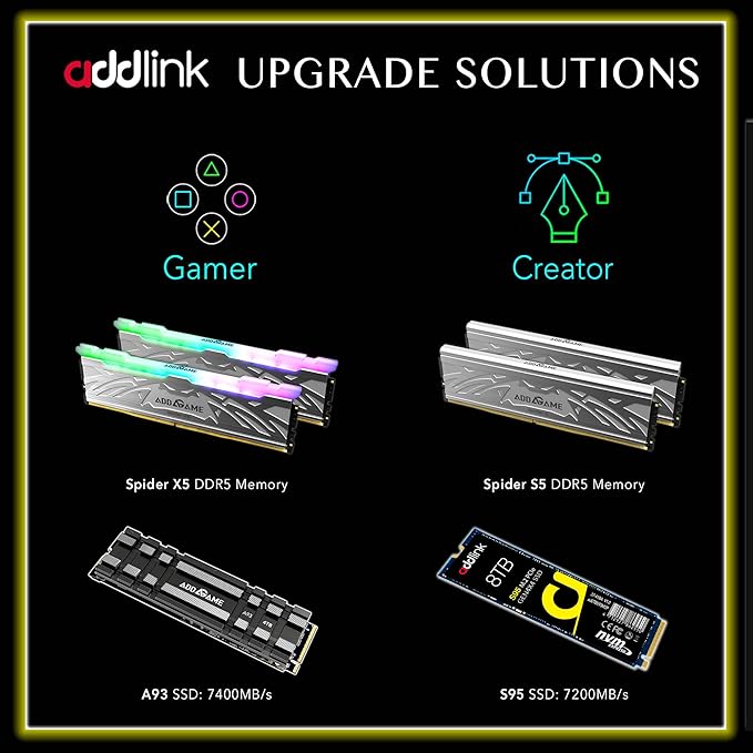 Addlink A95 4TB M.2 SSD Gaming PC Storage Expansion - Image 8