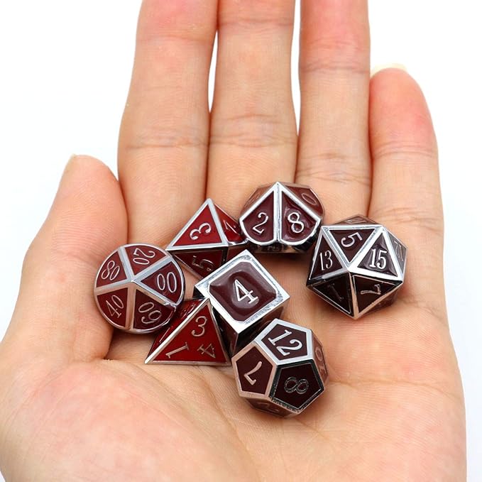 Haxtec Temperature Metal DND Dice Set Color Changing Polyhedral D&D Dice Set - Image 7