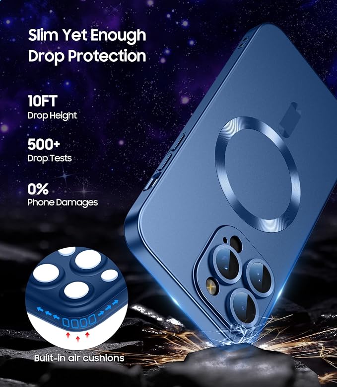 Magnetic for iPhone 16 Pro Max Case Slim Soft Silicone Bumper Shockproof - Image 5
