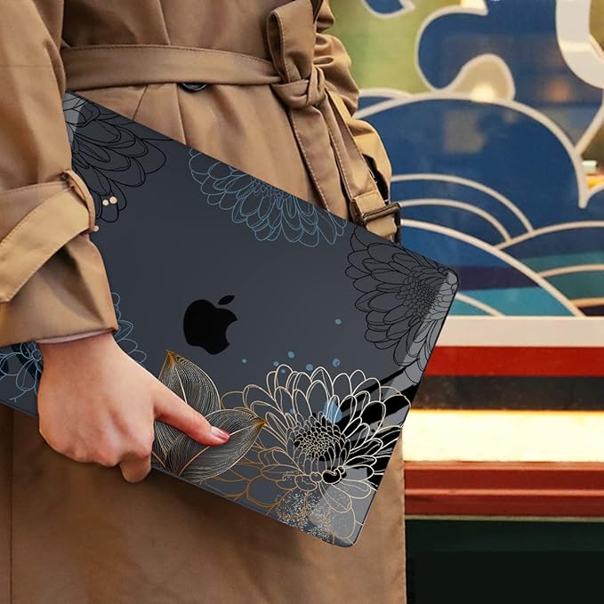 Mektron for MacBook Air 13 Case A1466/A1369, Snap-on Plastic Hard Shell Cover - Image 8
